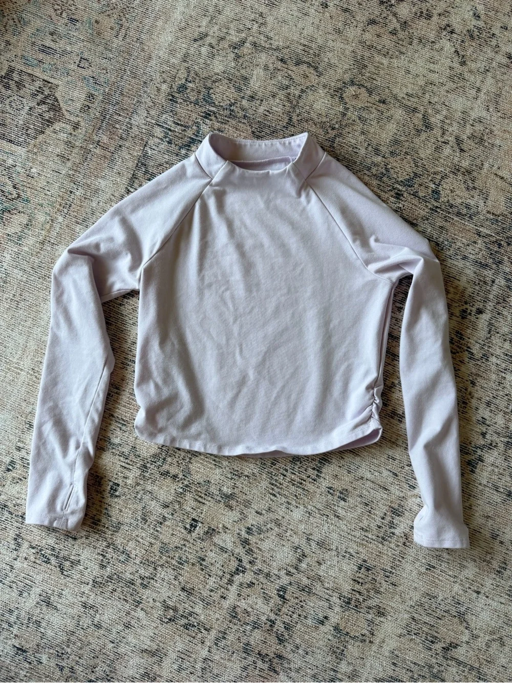 Old Navy Light Lavender Long-Sleeve Mock Neck Top Girls